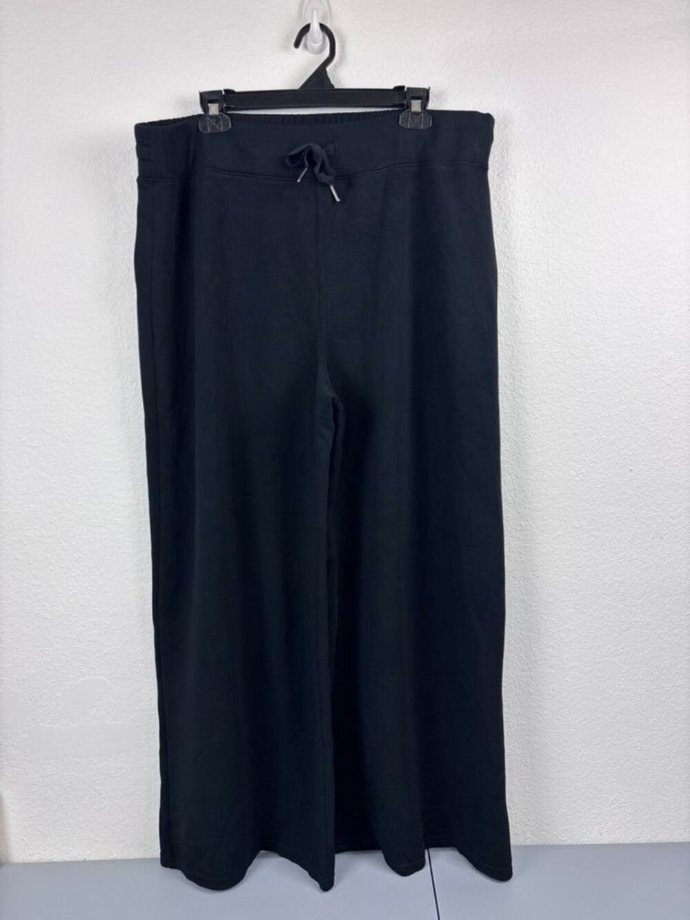 Spanx women's 3X black airessentials wide leg sweatpants casual athleisure